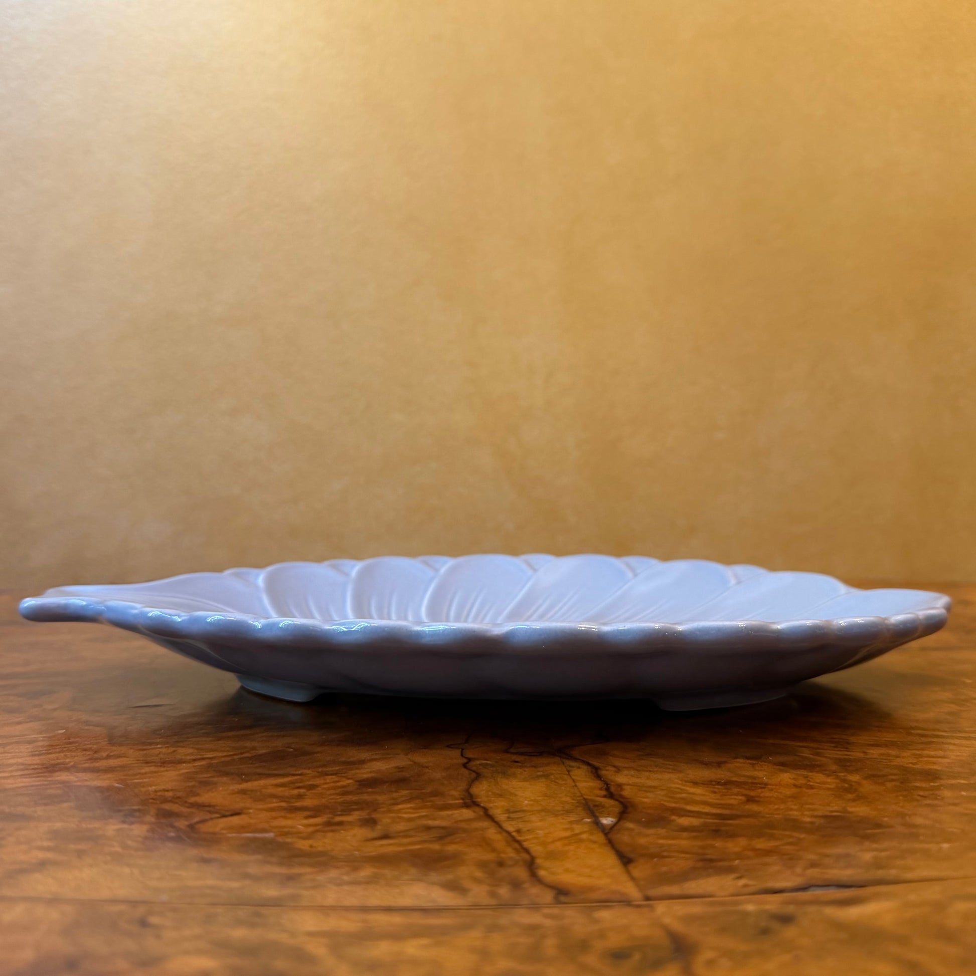 Blue Floral Shaped Serving Platter 