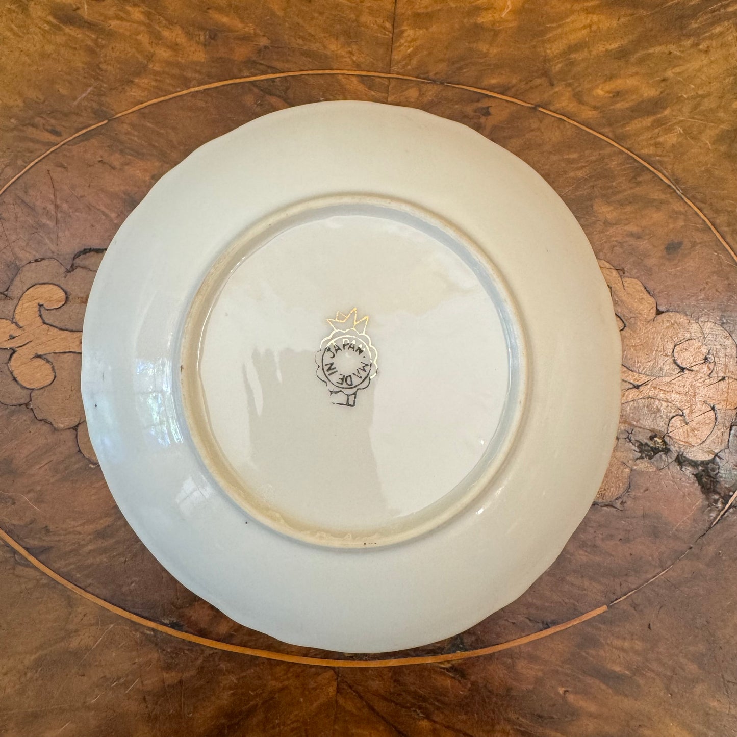 Blue Leaves Print Small Trinket Dish