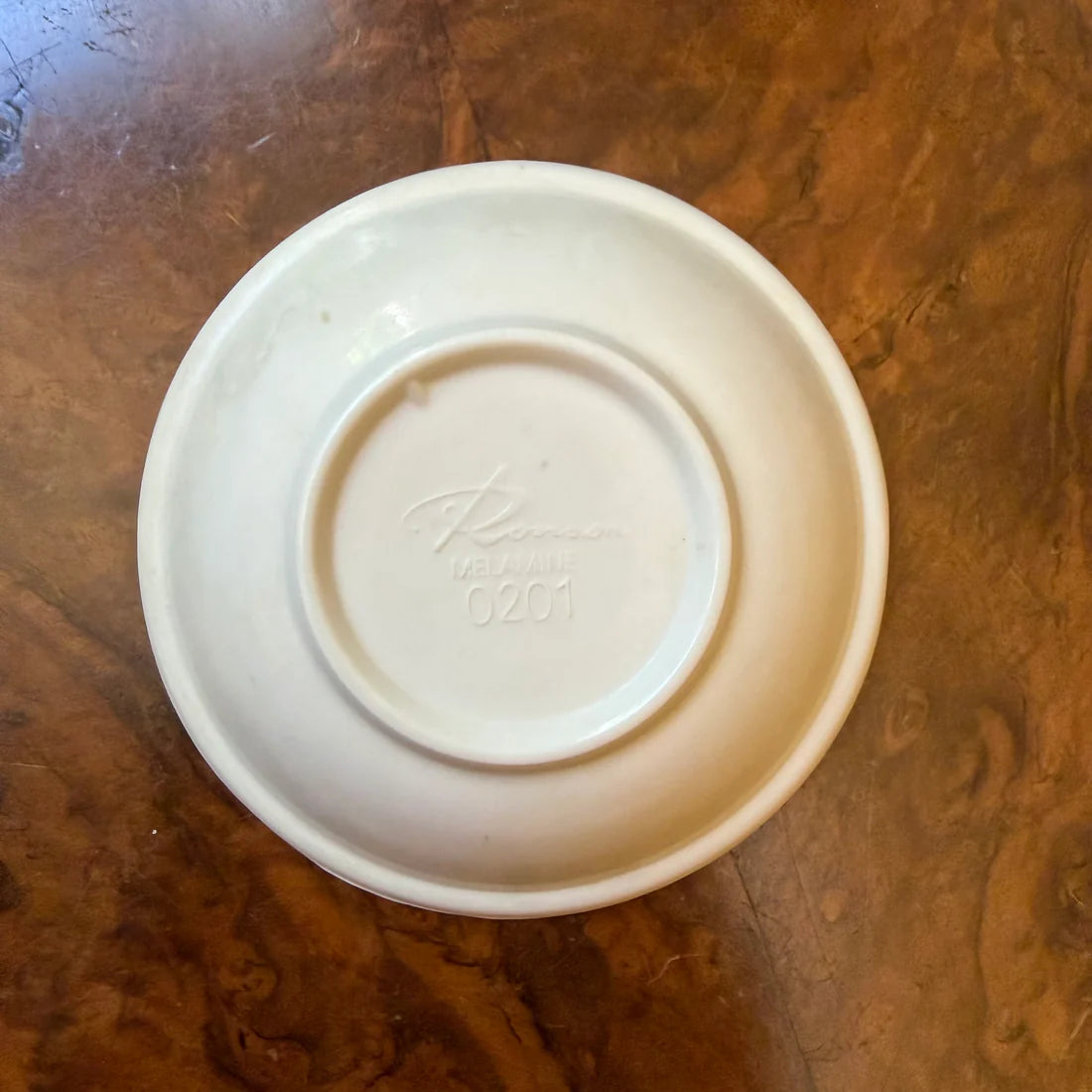 Vintage Blue Print Melamine Small Dish