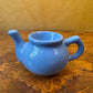 Vintage Blue Teapot Egg Cup Holder