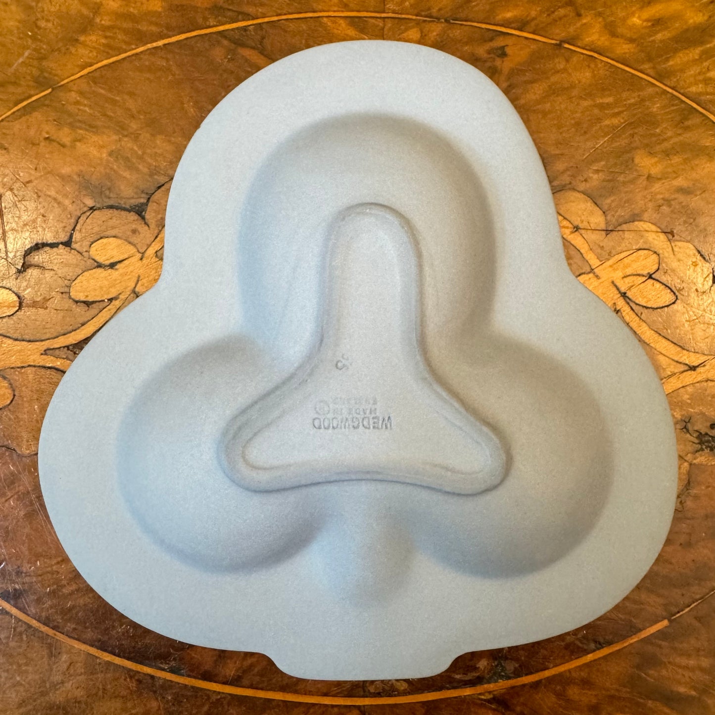 Blue Wedgewood Jasperware Club Shaped Dish 