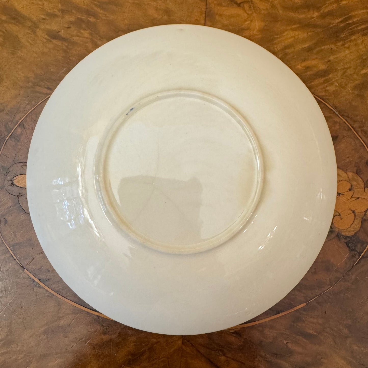 Blue & White Floral Print Saucer 