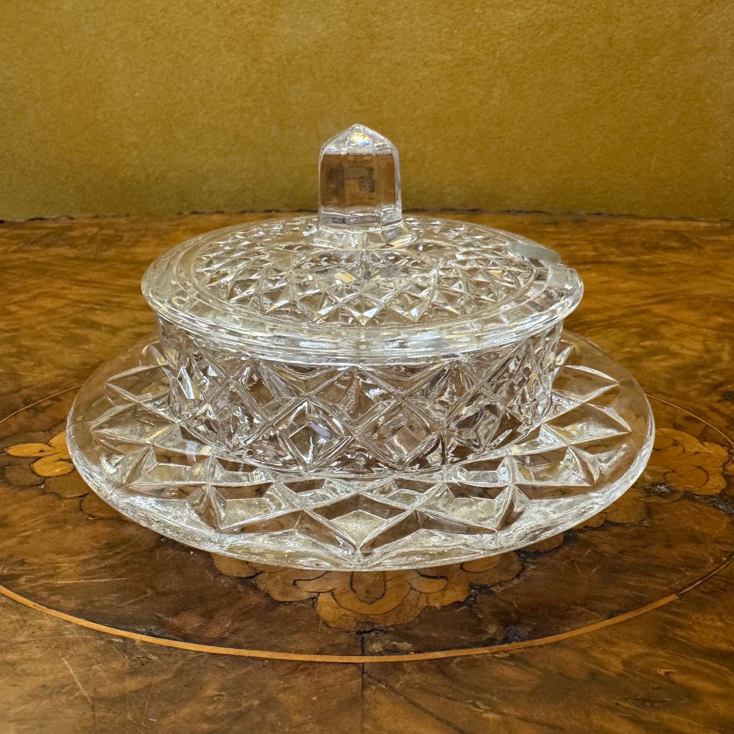 Bohemia Crystal Sugar Bowl Tray 