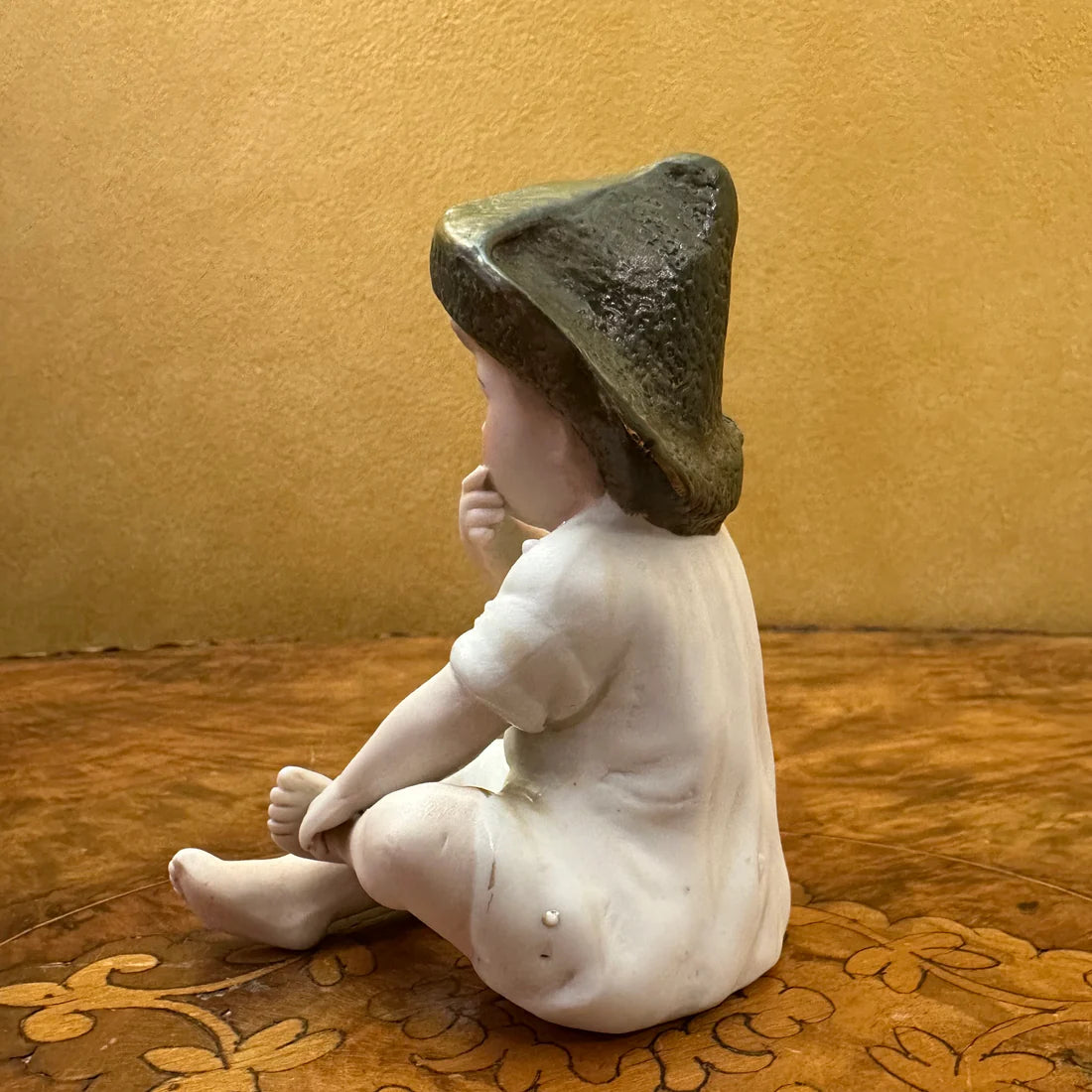 Antique Porcelain Boy Bisque Figurine