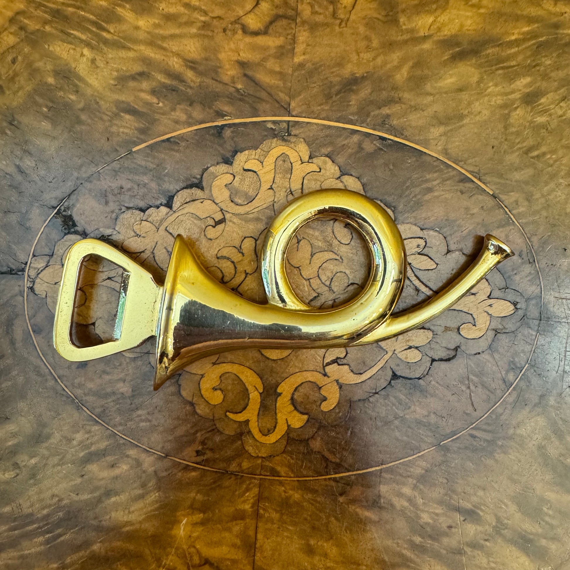 Brass Bugle Horn Bottle Opener  