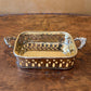 Brass Cutout Rectangle Trinket Tray 