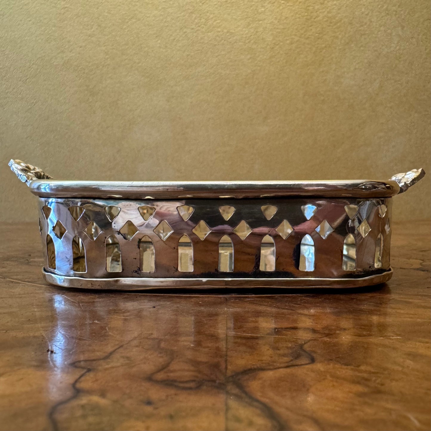 Brass Cutout Square Tray 