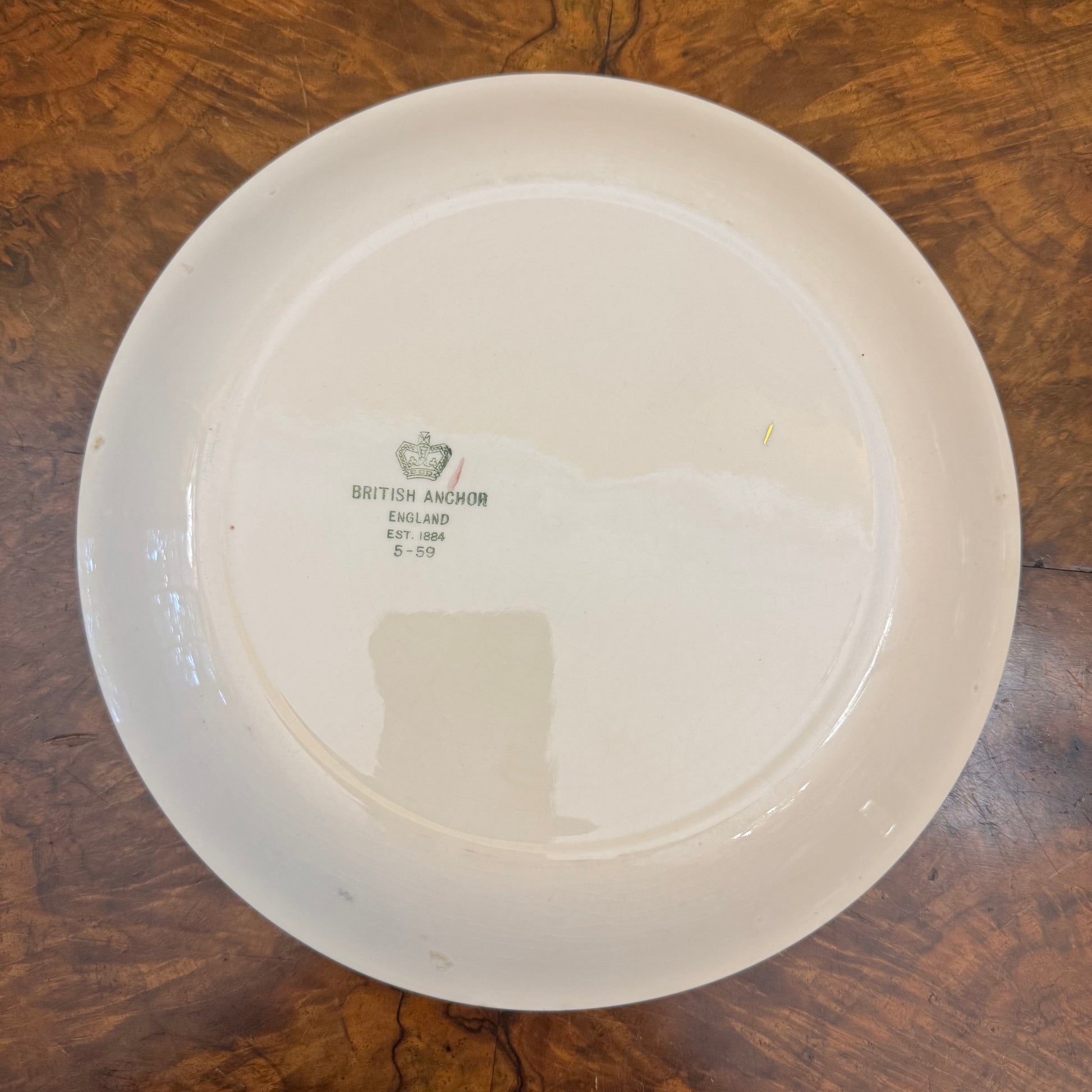 British Anchor Floral Print Dinner Plate 