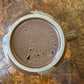 Blue Stripe Brown Ceramic Mug