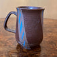Blue Stripe Brown Ceramic Mug