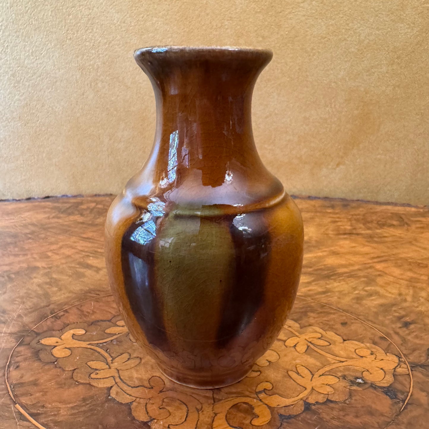 Brown Dip Glaze Vase