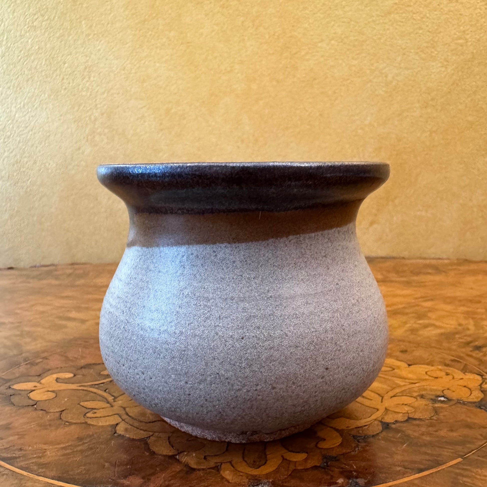 Brown Floral Print Jar