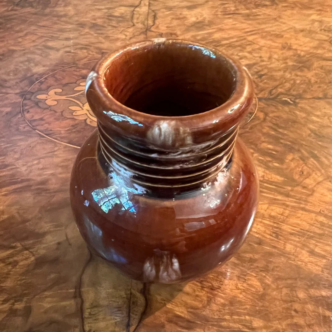 Ceramic Burgundy Small Vase