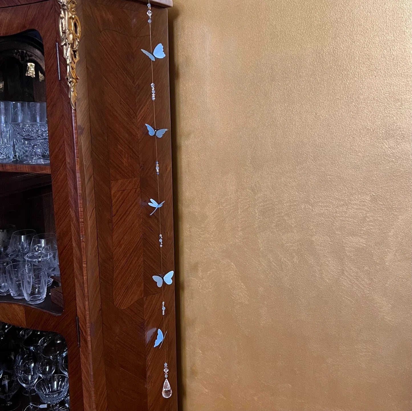 Crystal Butterfly Hanging Ornament