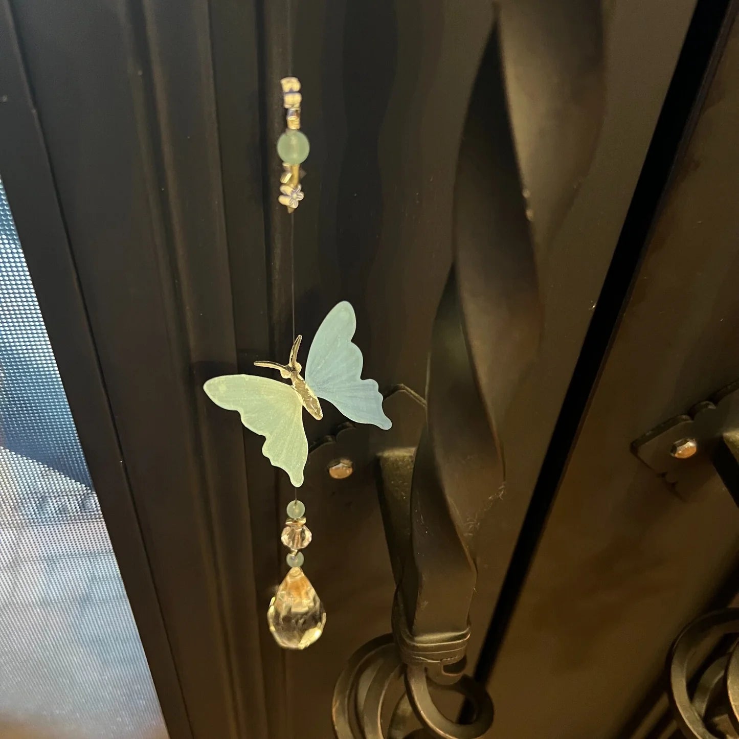 Crystal Butterfly Hanging Ornament