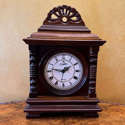 Camalot Quartz Wooden Mantel Clock