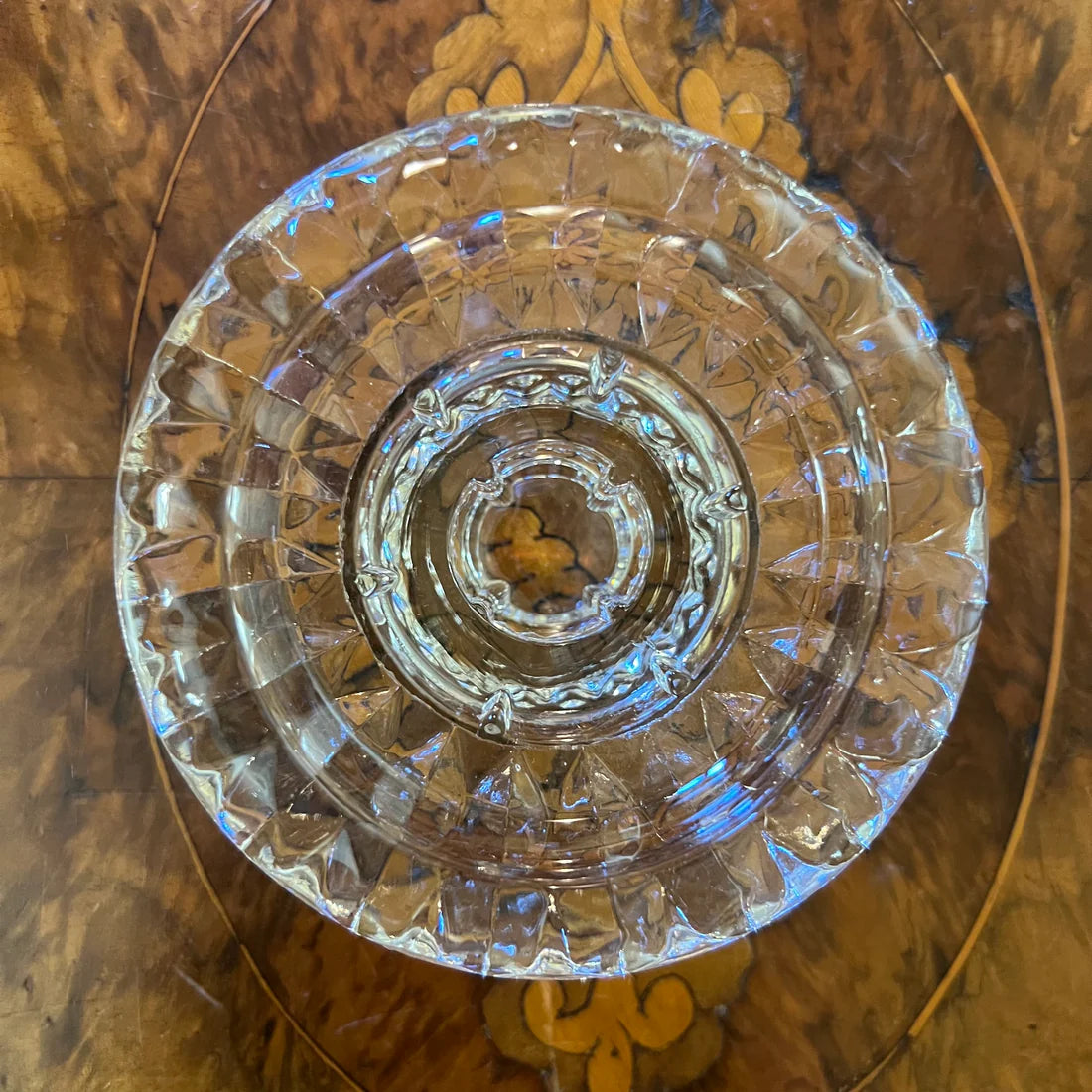 Vintage Glass Candle Holder