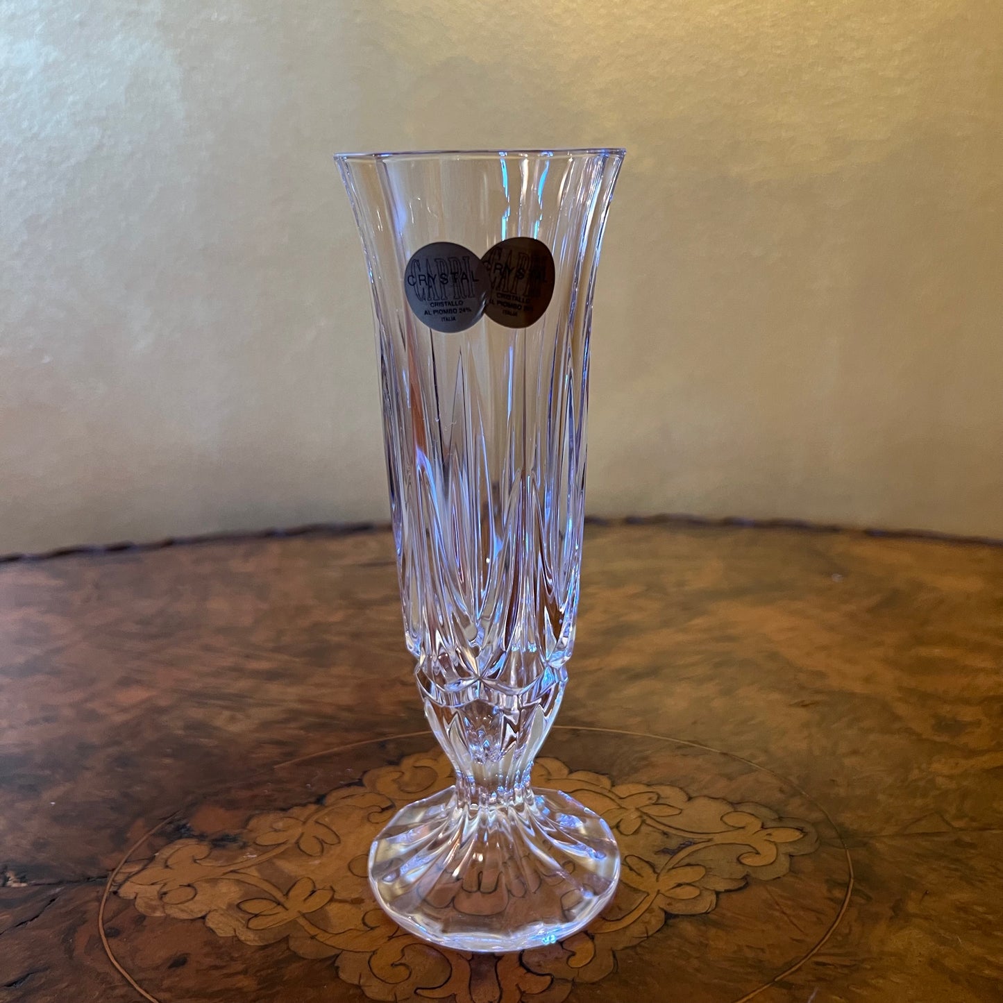 Capri Italian Crystal Vase 