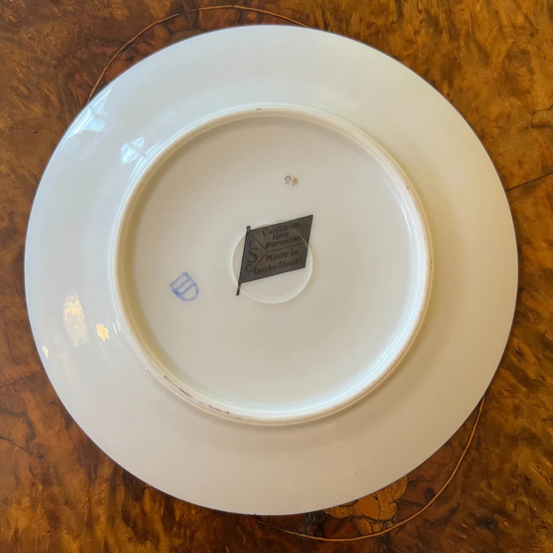 Vintage Carlsbad Courting Print Side Plate