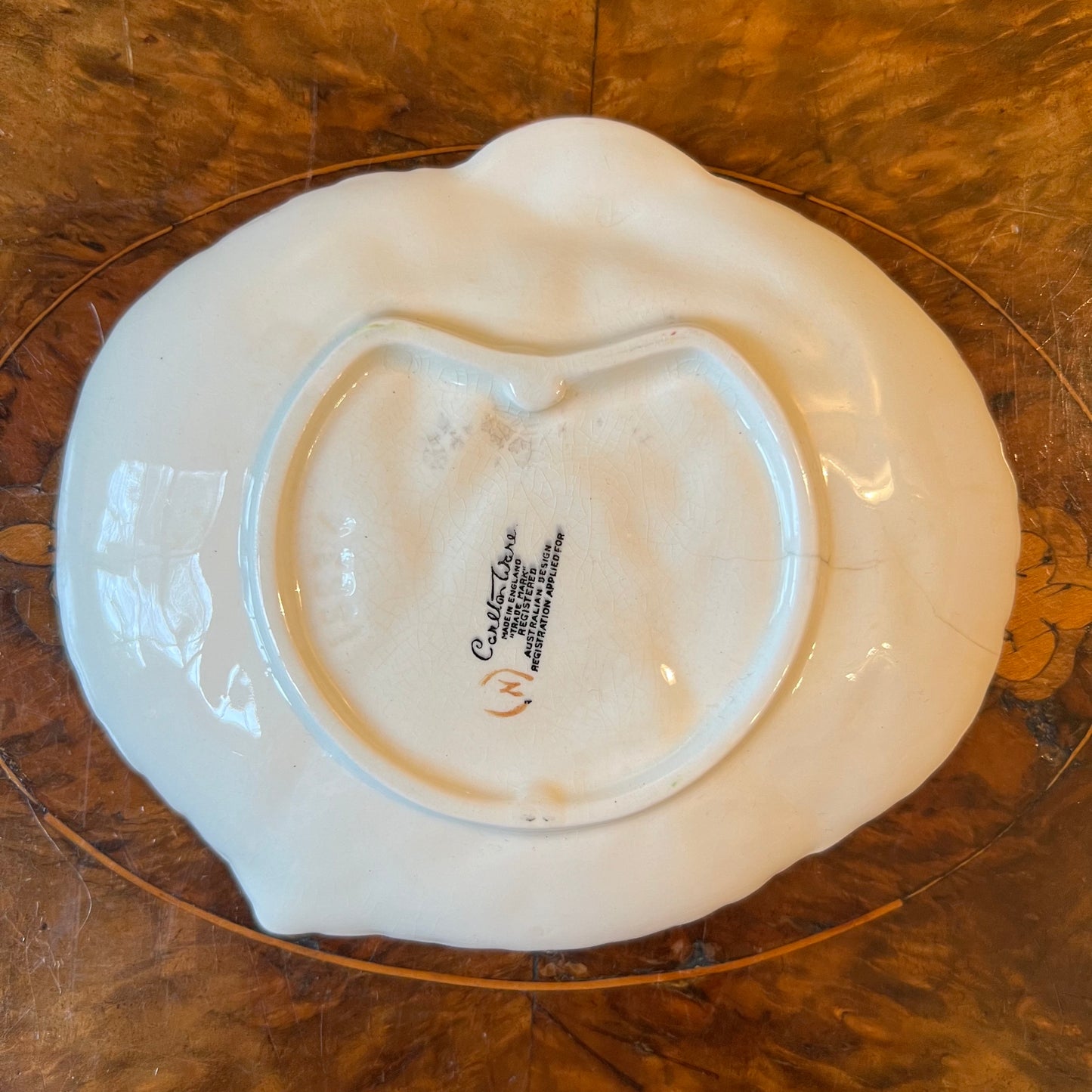 Carlton Ware Fox Glove Yellow Dish Plate