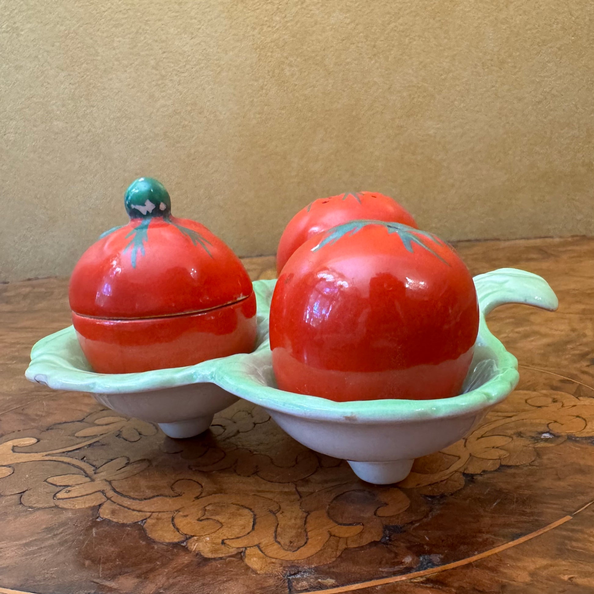 Carlton Ware Tomato Cruet Condiment Set