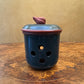 Ceramic Garlic Keeper Green Terracotta Jar