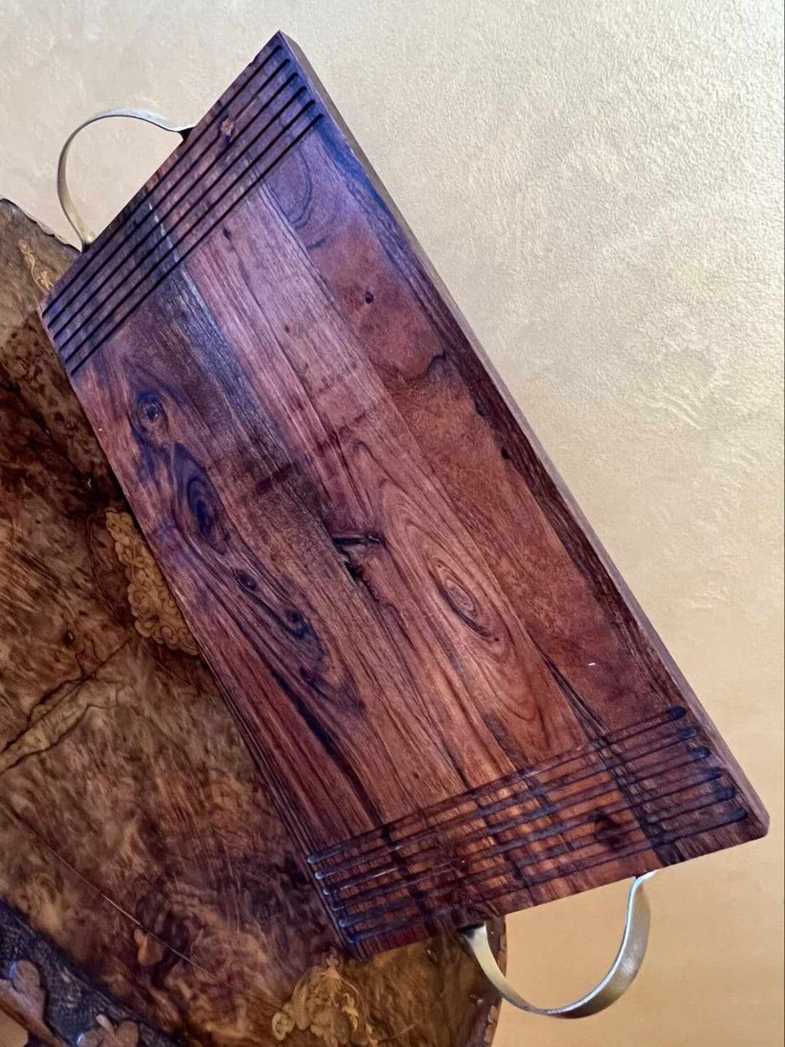 Large Wooden Cheese Board With Handles