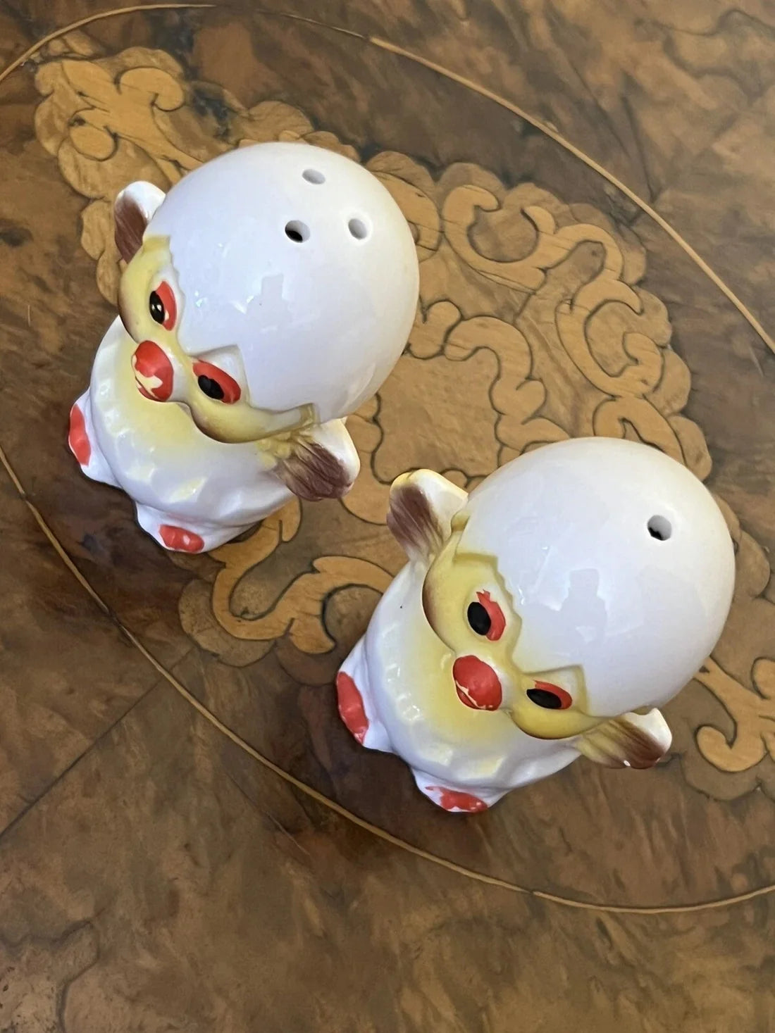 Vintage Chick Eggs Salt & Pepper Shakers