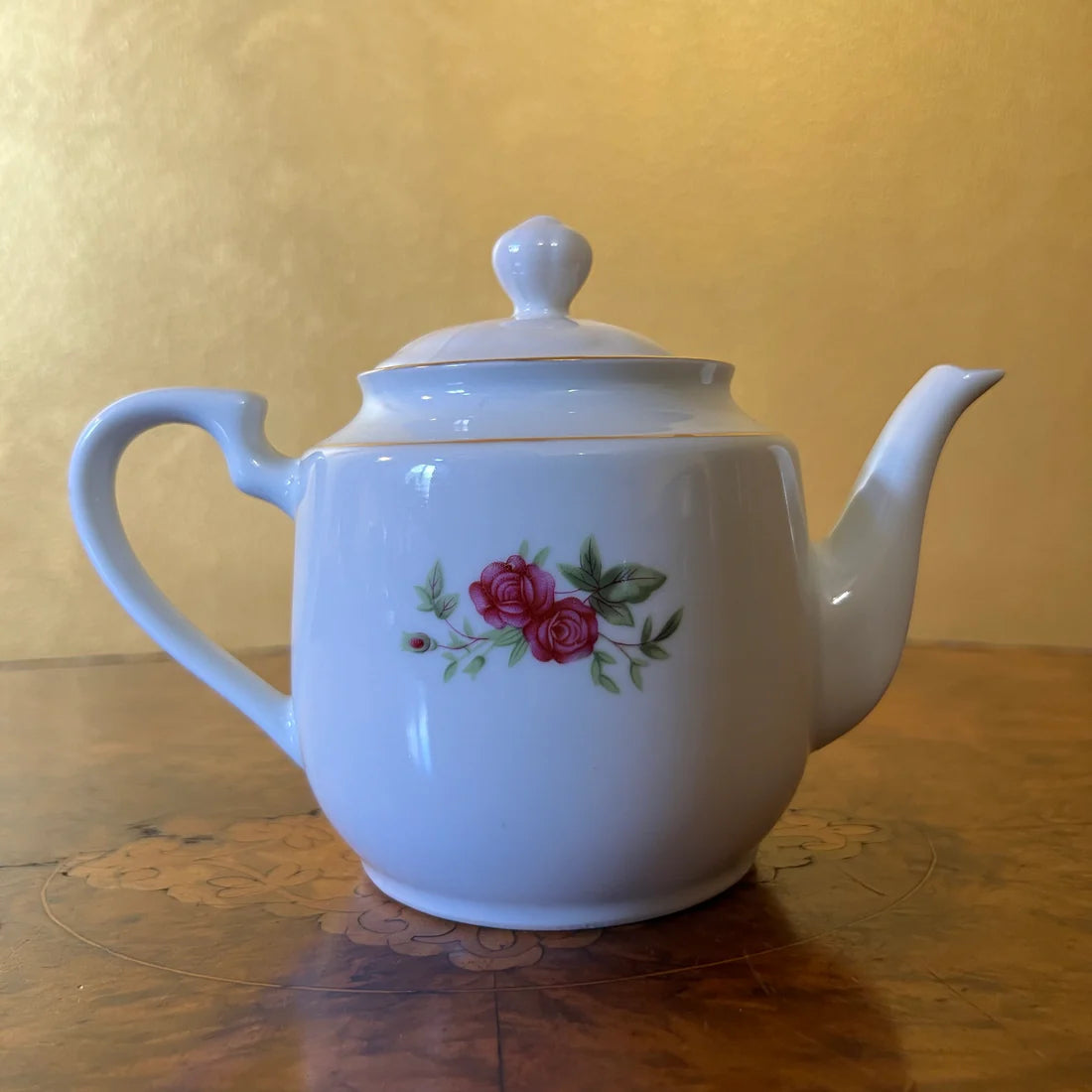 Vintage China Floral Teapot