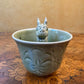 Chinese Porcelain Yao State Kiln Stereoscopic Animal Dragon Head Cup