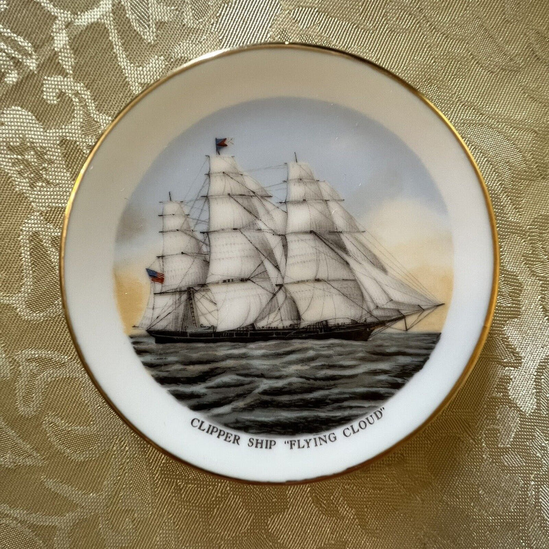 Vintage Clippers Ship "Flying Cloud" 1960s Small Plate