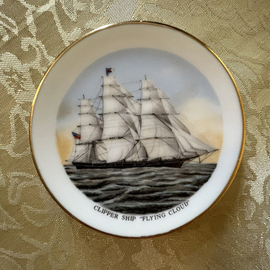 Vintage Clippers Ship "Flying Cloud" 1960s Small Plate