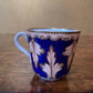 Vintage Cobalt & Gold Tea Cup & Saucer