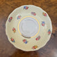 Colclough Light Yellow Floral Print Saucer 