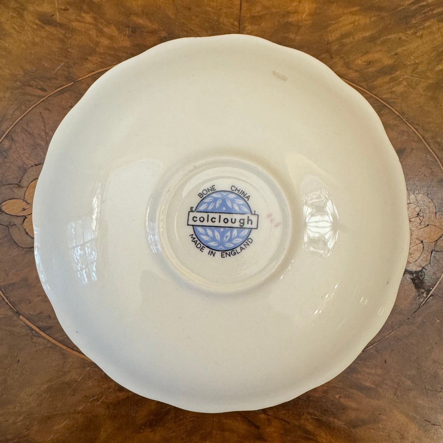 Colclough Pink Floral Print Saucer  
