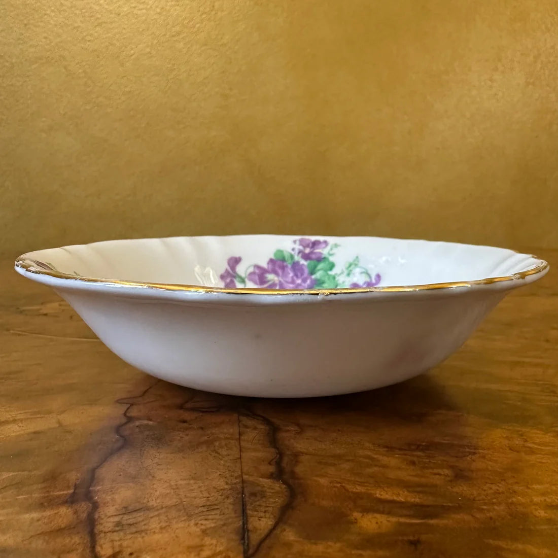 Vintage Colclough Violets Print Small Bowl