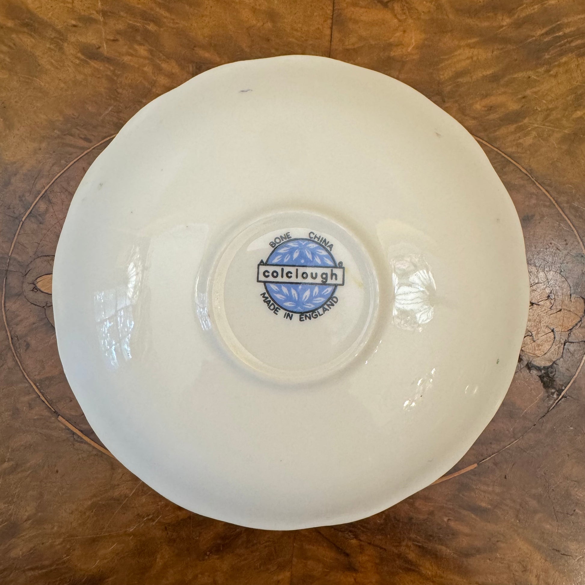 Colclough Yellow Floral Print Saucer  