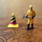 Construction Worker & Witches Hat 