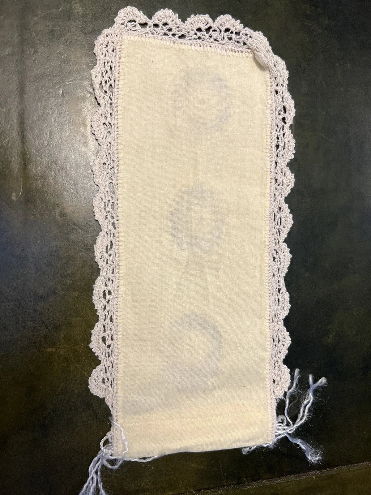 Vintage Cotton Crochet Pouch Doily