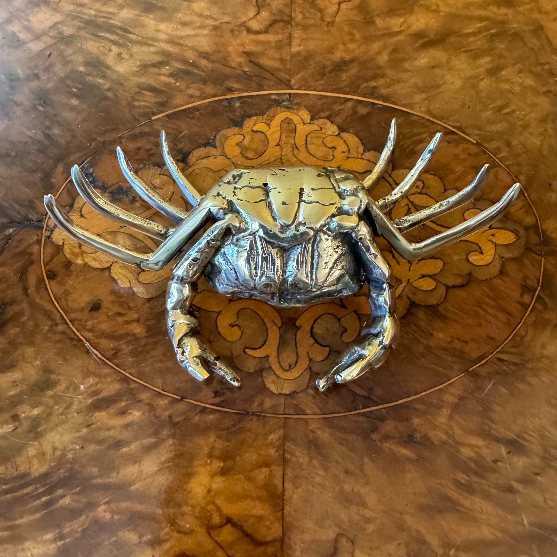 Crab Ornament Brass