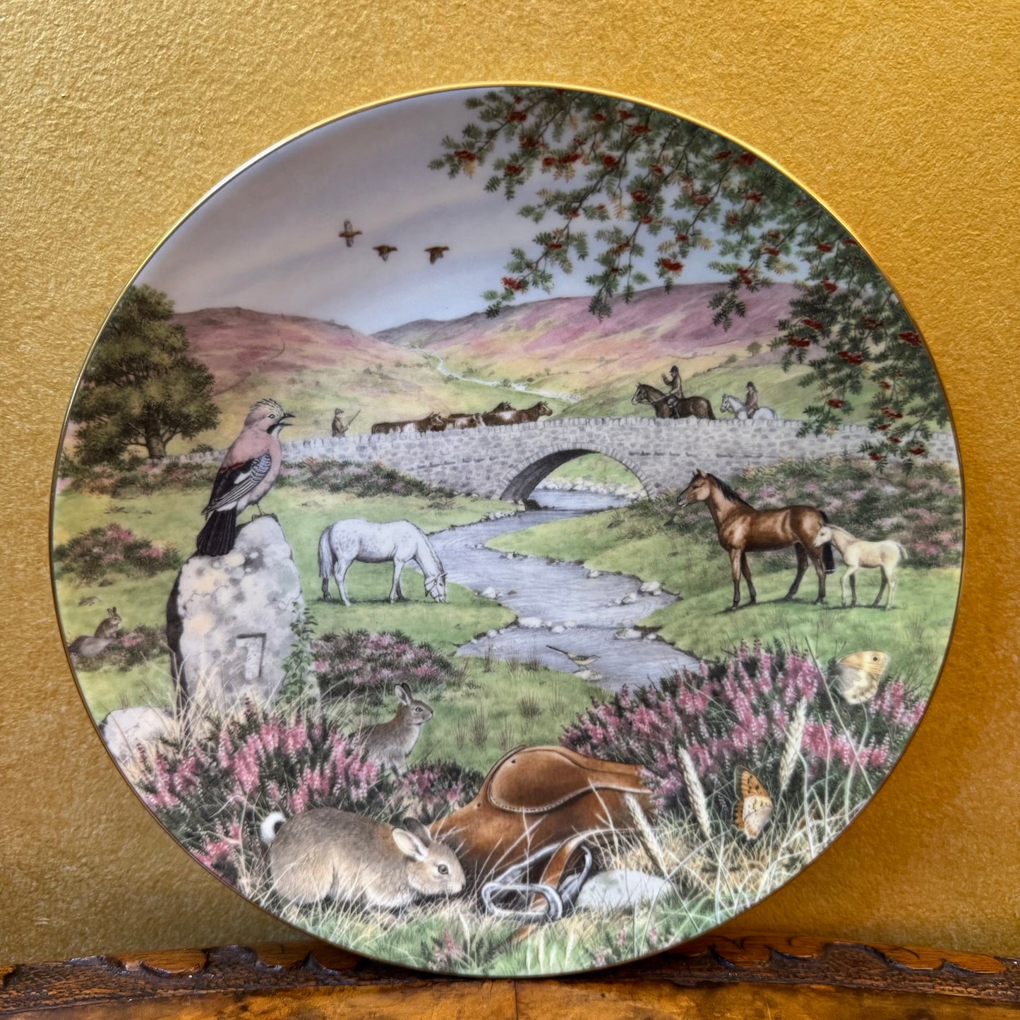 Creatures Great & Small by Peter Barrett Moorland Beck Collectors Plate