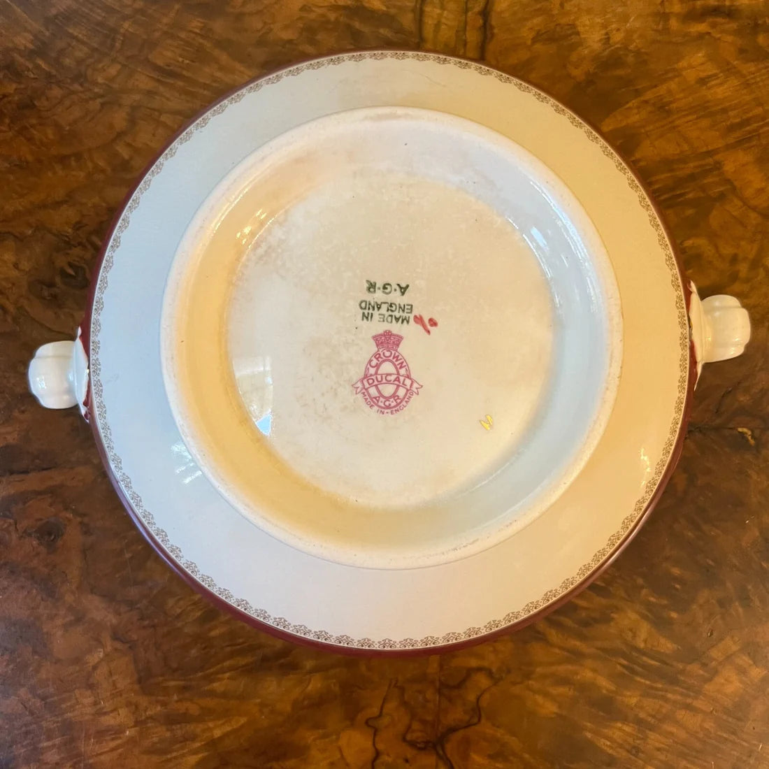 Vintage Crown Ducal Soup Tureen