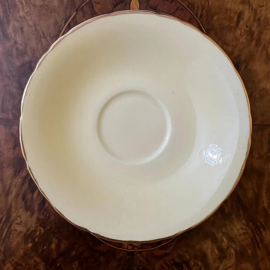 Crown Lutton Pale Yellow Saucer