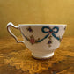  Crown Staffordshire Blue Bow Ribbon Tea Cup