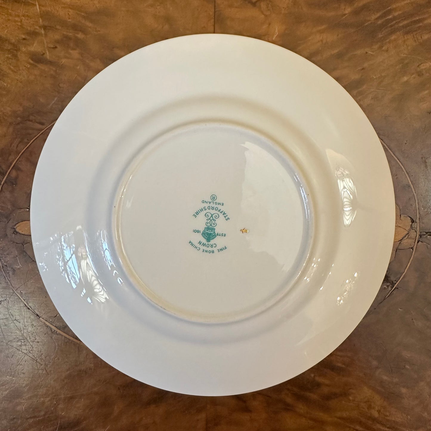 Crown Staffordshire Floral Print Plate 