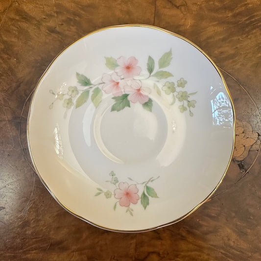 Crown Trent Pink Flower Saucer Plate  