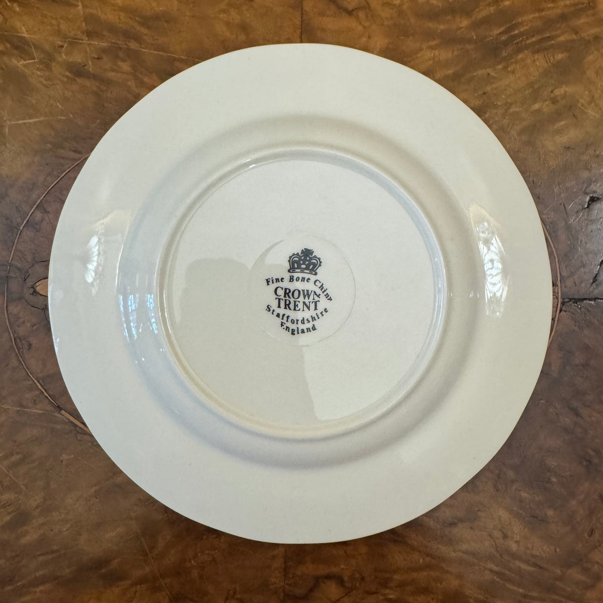 Crown Trent Yellow Purple Flower Side Plate 