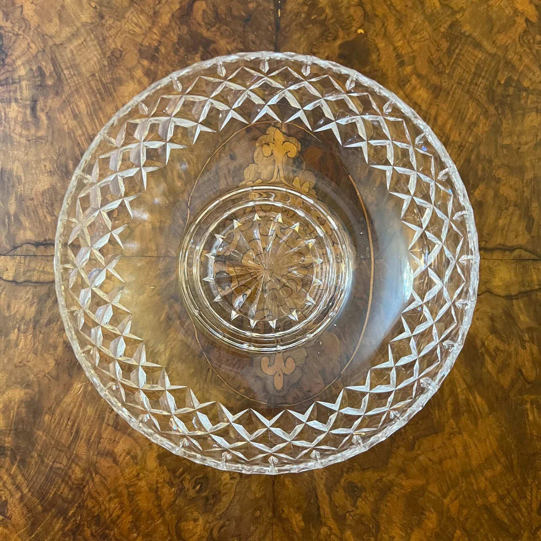 Vintage Crystal Set Of Four Bowls