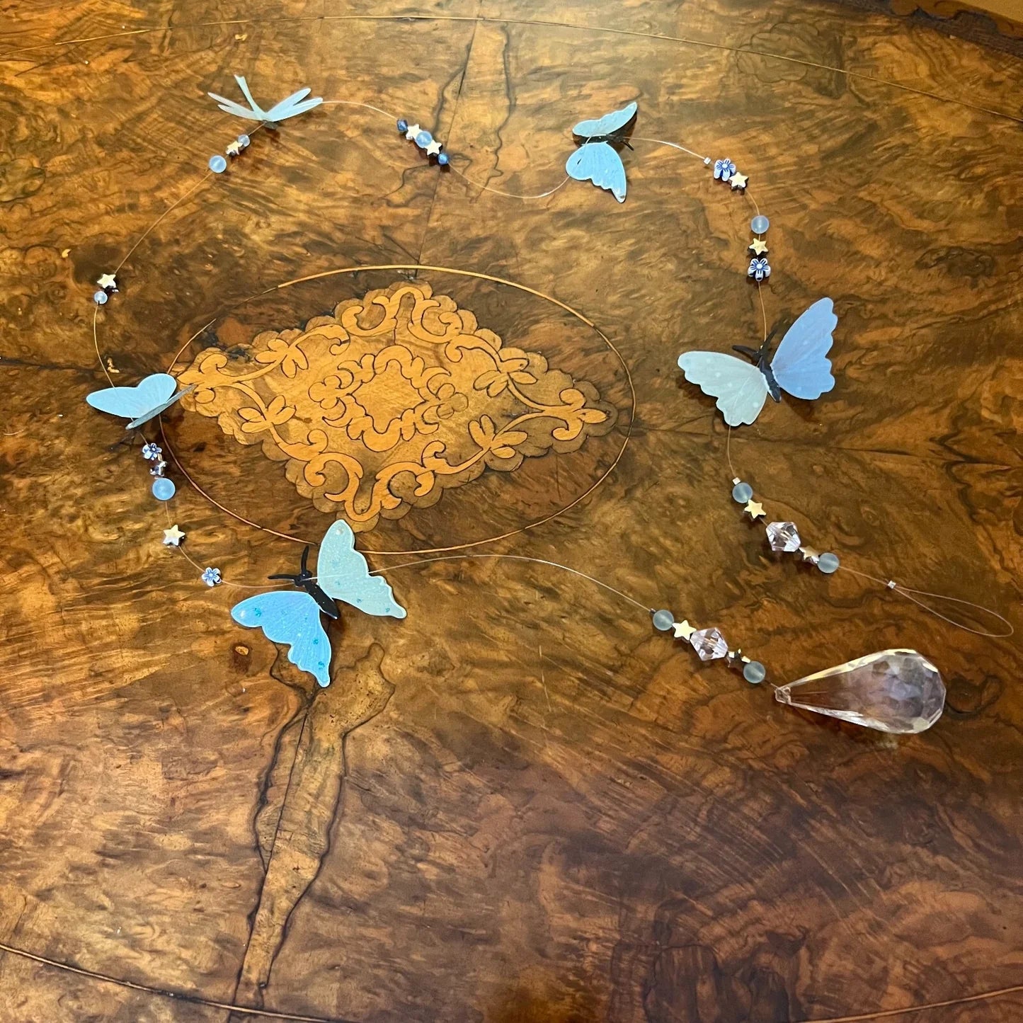Crystal Butterfly Hanging Ornament