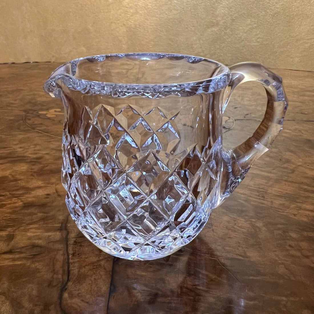 Vintage Crystal Creamer Jug